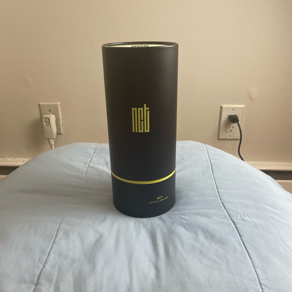 NCT Official Fanlight Tube Black with Neon Yellow Accents. No batteries included